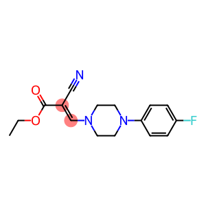 ethyl (E)-2-cyano-3-[4-(4-fluorophenyl)piperazino]-2-propenoate