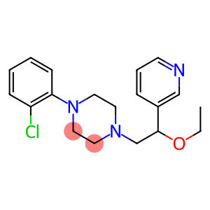 1-[2-Ethoxy-2-(3-pyridinyl)ethyl]-4-(2-chlorophenyl)piperazine