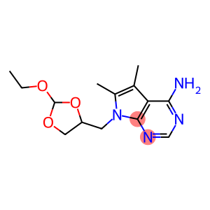 7-(2-Ethoxy-1,3-dioxolan-4-ylmethyl)-5,6-dimethyl-7H-pyrrolo[2,3-d]pyrimidin-4-amine