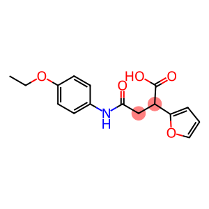 4-(4-ethoxyanilino)-4-oxo-2-tetrahydro-2-furanylbutanoic acid