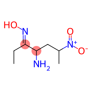 (E)-Methyl-2-[(E)-hydroxyimino]-5-nitro-3-hexanamine