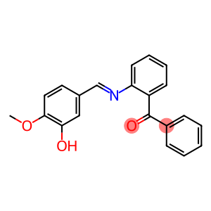 (2-{[(E)-(3-hydroxy-4-methoxyphenyl)methylidene]amino}phenyl)(phenyl)methanone