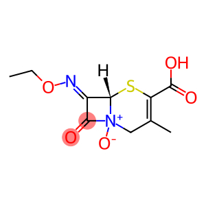 7-[(E)-Ethoxyimino]-3-methyl-4-carboxycepham-3-ene 1-oxide