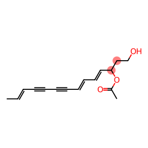 (4E,6E,12E)-4,6,12-Tetradecatriene-8,10-diyne-1,3-diol 3-acetate