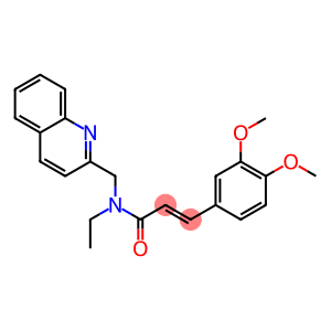 (2E)-3-(3,4-DIMETHOXYPHENYL)-N-ETHYL-N-(QUINOLIN-2-YLMETHYL)ACRYLAMIDE