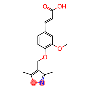 (2E)-3-[4-[(3,5-DIMETHYLISOXAZOL-4-YL)METHOXY]-3-METHOXYPHENYL]ACRYLIC ACID