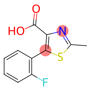 5-(2-FLUOROPHENYL)-2-METHYL-4-THIAZOLE CARBOXYLIC ACID