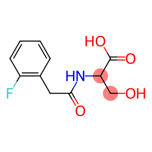 2-{[(2-fluorophenyl)acetyl]amino}-3-hydroxypropanoic acid