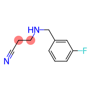3-{[(3-fluorophenyl)methyl]amino}propanenitrile