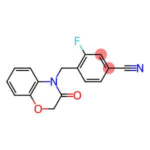 3-fluoro-4-[(3-oxo-2,3-dihydro-4H-1,4-benzoxazin-4-yl)methyl]benzonitrile