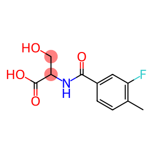 2-[(3-fluoro-4-methylbenzoyl)amino]-3-hydroxypropanoic acid