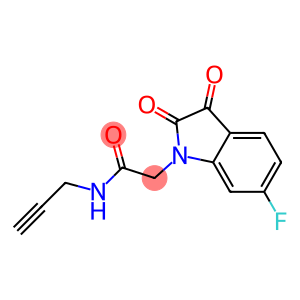 2-(6-fluoro-2,3-dioxo-2,3-dihydro-1H-indol-1-yl)-N-(prop-2-yn-1-yl)acetamide