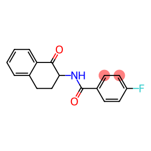 4-fluoro-N-(1-oxo-1,2,3,4-tetrahydro-2-naphthalenyl)benzenecarboxamide