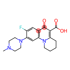 8-Fluoro-1,2,3,4-tetrahydro-9-(4-methyl-1-piperazinyl)-6-oxo-6H-benzo[c]quinolizine-5-carboxylic acid