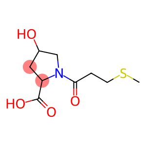 4-hydroxy-1-[3-(methylsulfanyl)propanoyl]pyrrolidine-2-carboxylic acid