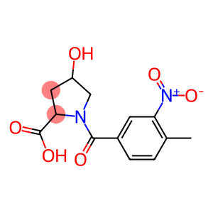 4-hydroxy-1-[(4-methyl-3-nitrophenyl)carbonyl]pyrrolidine-2-carboxylic acid