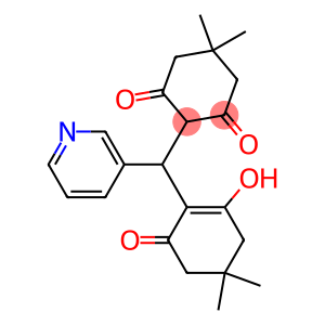 2-[(2-hydroxy-4,4-dimethyl-6-oxo-1-cyclohexen-1-yl)(3-pyridinyl)methyl]-5,5-dimethyl-1,3-cyclohexanedione