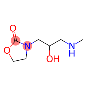 3-[2-hydroxy-3-(methylamino)propyl]-1,3-oxazolidin-2-one