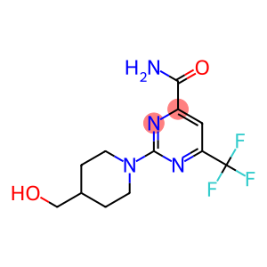 2-(4-(Hydroxymethyl)piperidin-1-yl)-6-(trifluoromethyl)pyrimidine-4-carboxamide