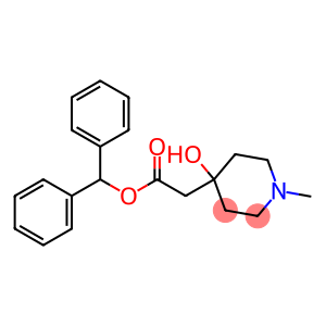 4-Hydroxy-1-methyl-4-piperidineacetic acid diphenylmethyl ester