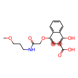 1-Hydroxy-4-[N-(3-methoxypropyl)carbamoylmethoxy]-2-naphthoic acid