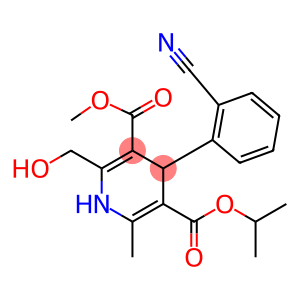 2-Hydroxymethyl-6-methyl-1,4-dihydro-4-(2-cyanophenyl)-3,5-pyridinedicarboxylic acid 3-methyl 5-isopropyl ester
