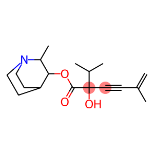 2-Hydroxy-2-isopropyl-5-methyl-5-hexen-3-ynoic acid 2-methyl-3-quinuclidinyl ester