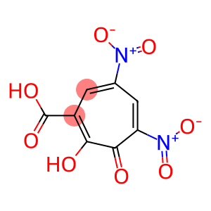 1-Hydroxy-4,6-dinitro-7-oxo-1,3,5-cycloheptatriene-2-carboxylic acid