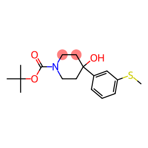 4-HYDROXY-4-(3-METHYLSULFANYLPHENYL)-PIPERIDIN-1-CRBOXYLIC ACID TERT-BUTYL ESTER