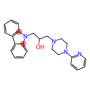 1-(9H-carbazol-9-yl)-3-[4-(2-pyridinyl)-1-piperazinyl]-2-propanol