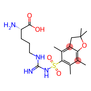 N-OMEGA-(2,2,4,6,7-PENTAMETHYL-DIHYDROBENZOFURAN-5-SULFONYL)-L-ARGININE