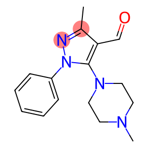 3-methyl-5-(4-methylpiperazin-1-yl)-1-phenyl-1H-pyrazole-4-carbaldehyde
