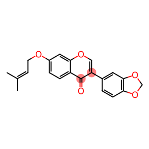 3',4'-Methylenedioxy-7-[(3-methyl-2-butenyl)oxy]isoflavone