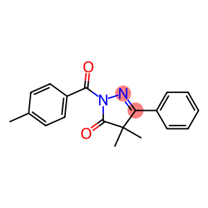 1-(4-Methylbenzoyl)-3-phenyl-4,4-dimethyl-4,5-dihydro-1H-pyrazol-5-one