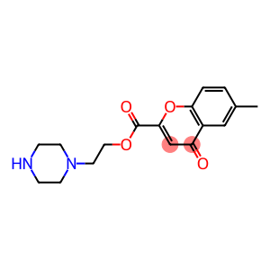 6-Methyl-4-oxo-4H-1-benzopyran-2-carboxylic acid [2-(piperazin-1-yl)ethyl] ester