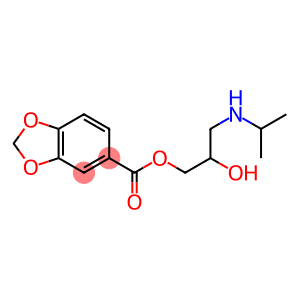 3,4-Methylenedioxybenzoic acid 2-hydroxy-3-[(isopropyl)amino]propyl ester