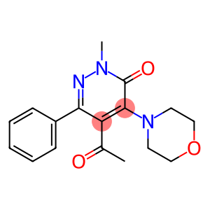2-Methyl-4-morpholino-5-acetyl-6-phenylpyridazin-3(2H)-one