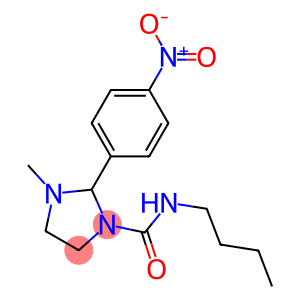 1-Methyl-2-(4-nitrophenyl)-3-(butylcarbamoyl)imidazolidine
