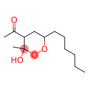 4-Acetyl-6-hexyl-3-methyl-1,2-dioxan-3-ol