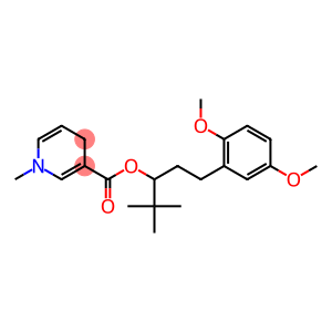 1-Methyl-1,4-dihydro-3-pyridinecarboxylic acid 1-(2,5-dimethoxyphenyl)-4,4-dimethylpentan-3-yl ester
