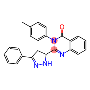 3-(4-Methylphenyl)-2-[[3-(phenyl)-4,5-dihydro-1H-pyrazol]-5-yl]quinazolin-4(3H)-one