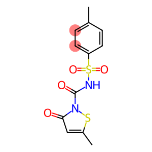 4-methyl-N-{[5-methyl-3-oxo-2(3H)-isothiazolyl]carbonyl}benzenesulfonamide