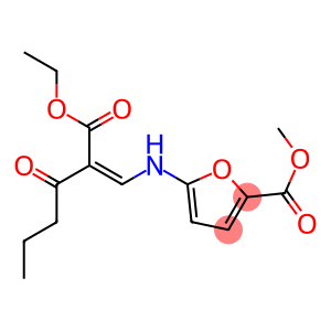 methyl 5-{[2-(ethoxycarbonyl)-3-oxohex-1-enyl]amino}-2-furoate