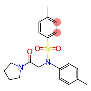 4-methyl-N-(4-methylphenyl)-N-(2-oxo-2-pyrrolidin-1-ylethyl)benzenesulfonamide