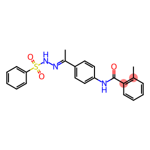 2-methyl-N-{4-[N-(phenylsulfonyl)ethanehydrazonoyl]phenyl}benzamide