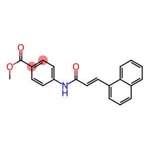 methyl 4-{[(E)-3-(1-naphthyl)-2-propenoyl]amino}benzoate