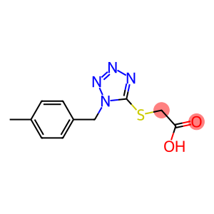 2-({1-[(4-methylphenyl)methyl]-1H-1,2,3,4-tetrazol-5-yl}sulfanyl)acetic acid
