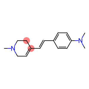 1-methyl-4-(4-dimethylaminophenylethenyl)-1,2,3,6-tetrahydropyridine