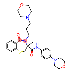 3-METHYL-N-(4-MORPHOLINOPHENYL)-4-(3-MORPHOLINOPROPYL)-5-OXO-2,3,4,5-TETRAHYDROBENZO[F][1,4]THIAZEPINE-3-CARBOXAMIDE
