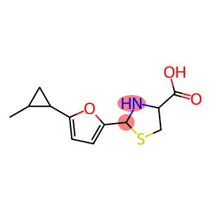2-[5-(2-methylcyclopropyl)-2-furyl]-1,3-thiazolidine-4-carboxylic acid